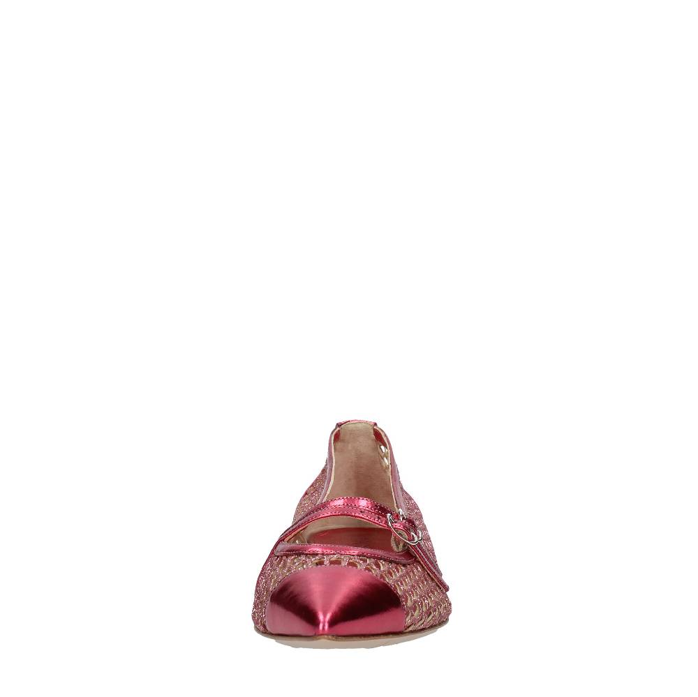 CASADEI Ballerine in pelle e tessuto Offerta natalizia