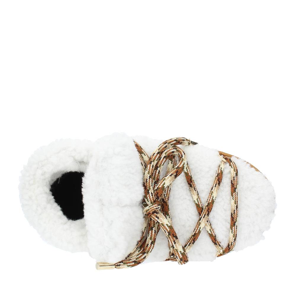 MOON BOOT Stivaletti da neve modello PUMPS SHEARLING MOON BOOT in pelliccia e camoscio Qualità Garantita
