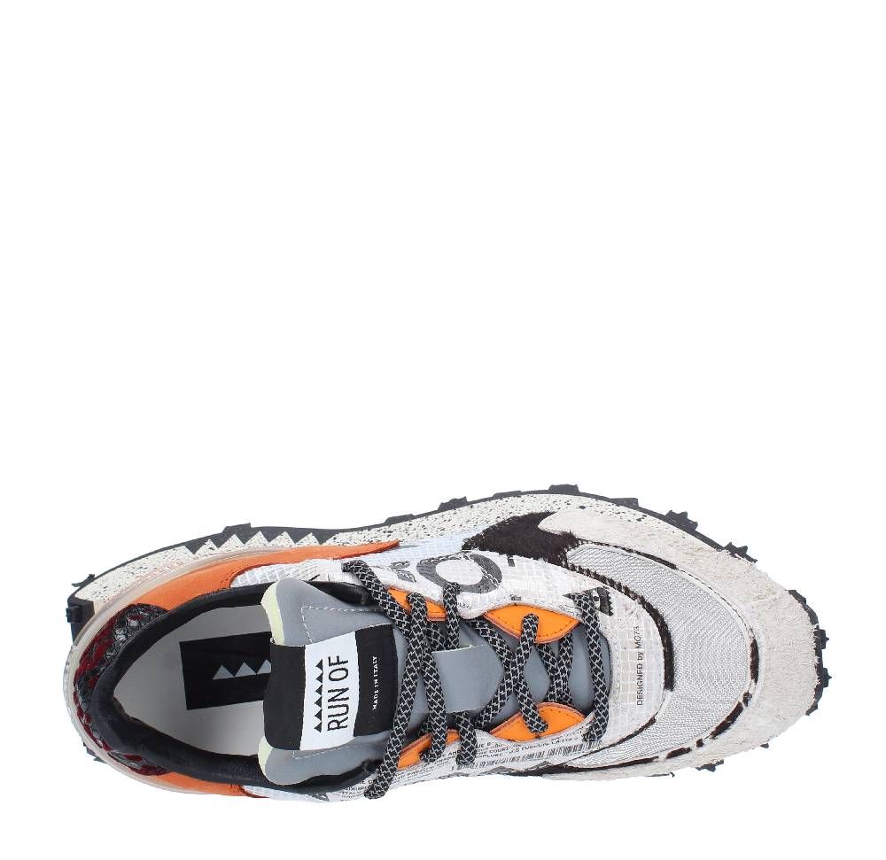 RUN OF Sneakers modello 9377RO-1 RUN OF in pelle camoscio e tessuto Sottocosto