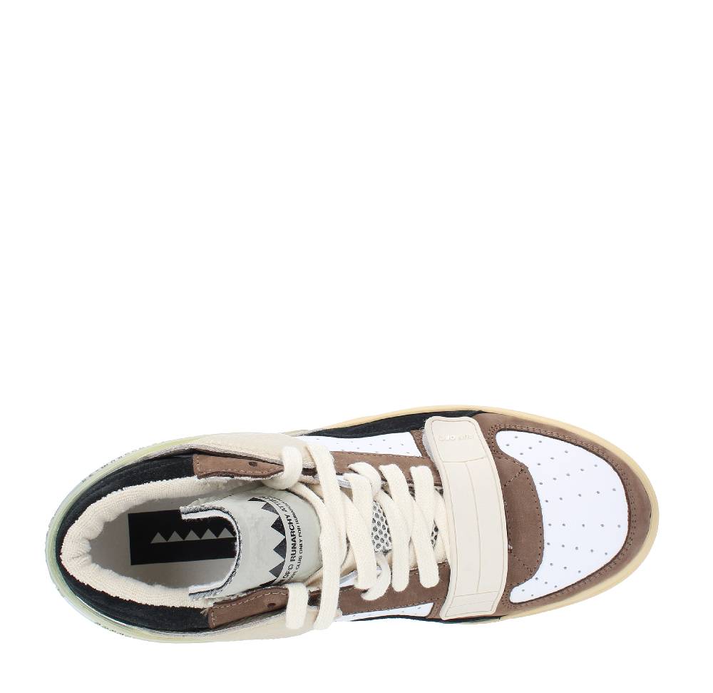 RUN OF Sneakers modello ERRANT MID RUN OF in pelle camoscio e tessuto Outlet