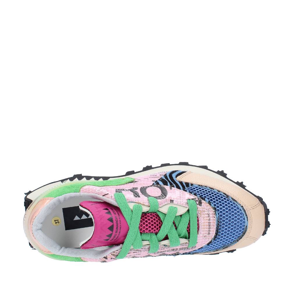 RUN OF Sneakers modello RO-1 HAMBURG RUN OF in pelle camoscio e tessuto In Saldo