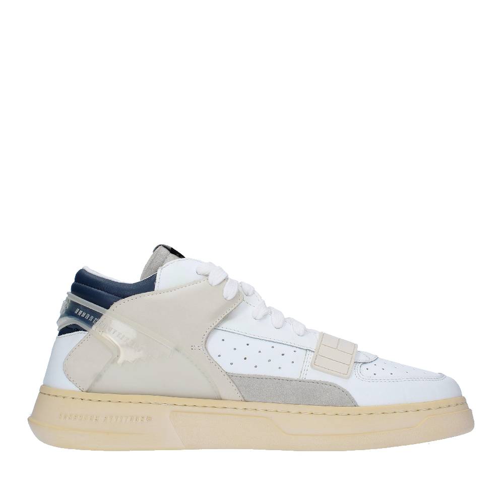 RUN OF Sneakers modello MID COMBI RUN OF in pelle camoscio e tessuto Moda
