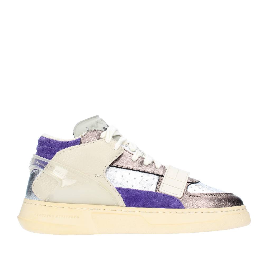 RUN OF Sneakers modello METAL PUNK RUN OF in pelle e tessuto Prezzo di fabbrica