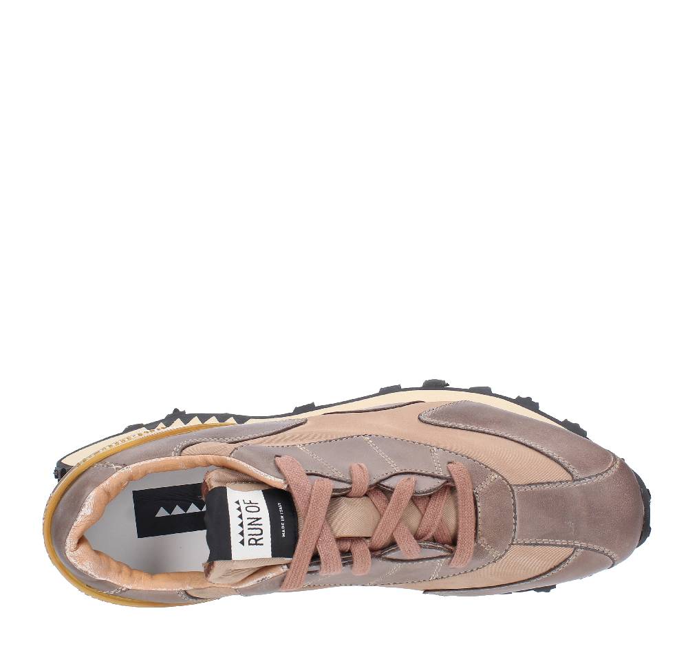 RUN OF Sneakers modello VINTAGE RUN OF in pelle e tessuto Comprare a buon mercato