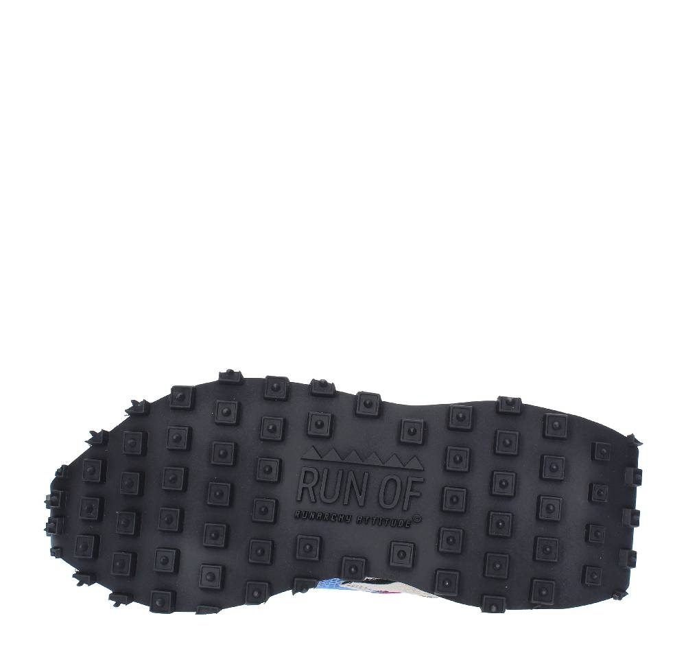 RUN OF Sneakers modello PUNK ZEBRA RUN OF in camoscio pelle e tessuto Offerta esclusiva