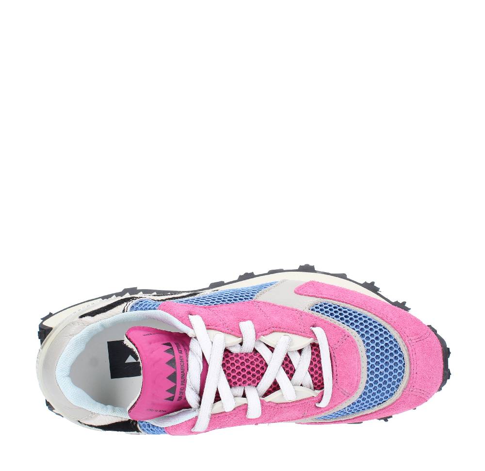 RUN OF Sneakers modello PUNK ZEBRA RUN OF in camoscio pelle e tessuto Offerta esclusiva