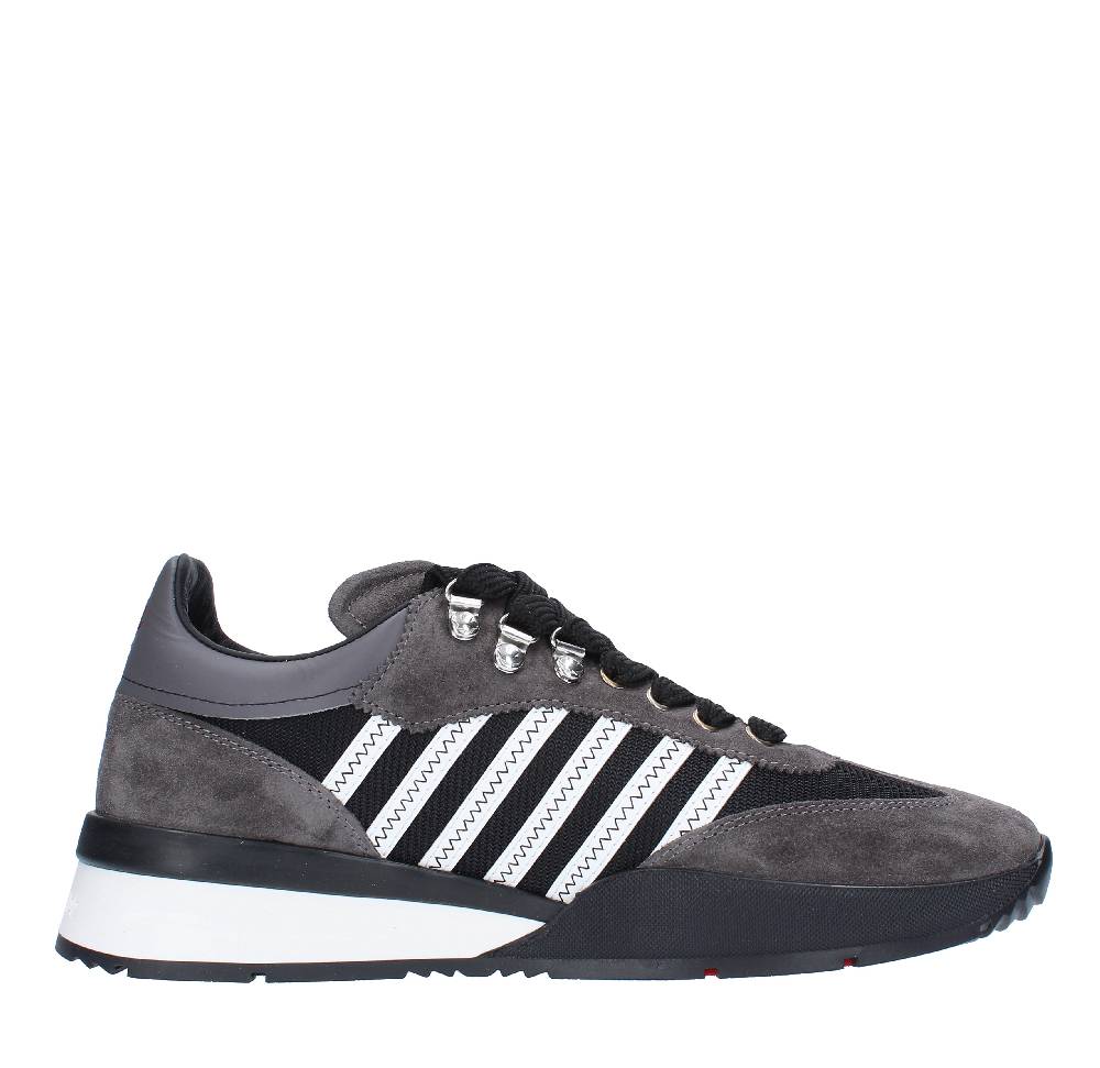 DSQUARED2 Sneakers DSQUARED2 modello ORIGINAL LEGEND in camoscio, pelle e tessuto Offerta San Valentino