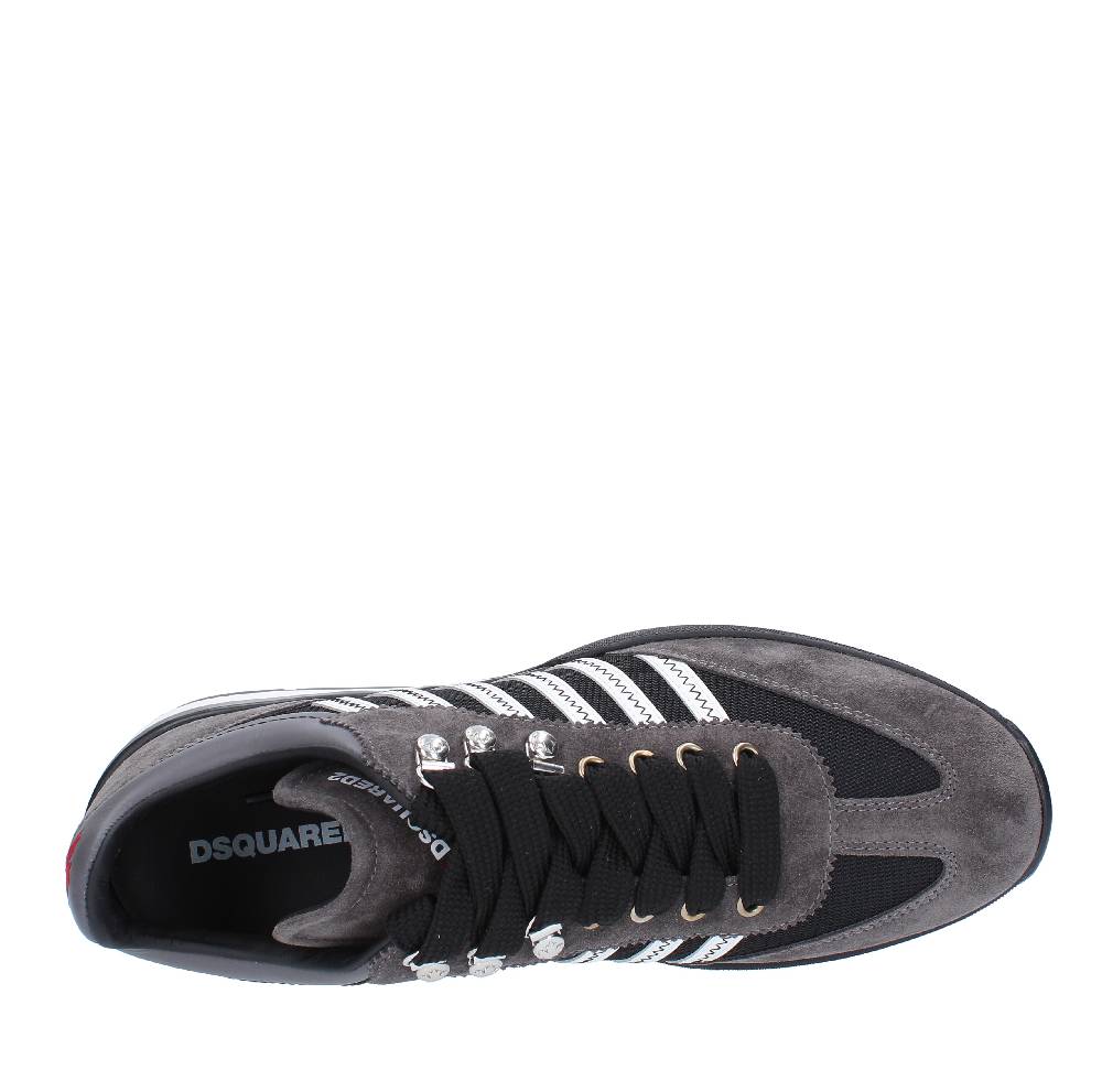 DSQUARED2 Sneakers DSQUARED2 modello ORIGINAL LEGEND in camoscio, pelle e tessuto Offerta San Valentino