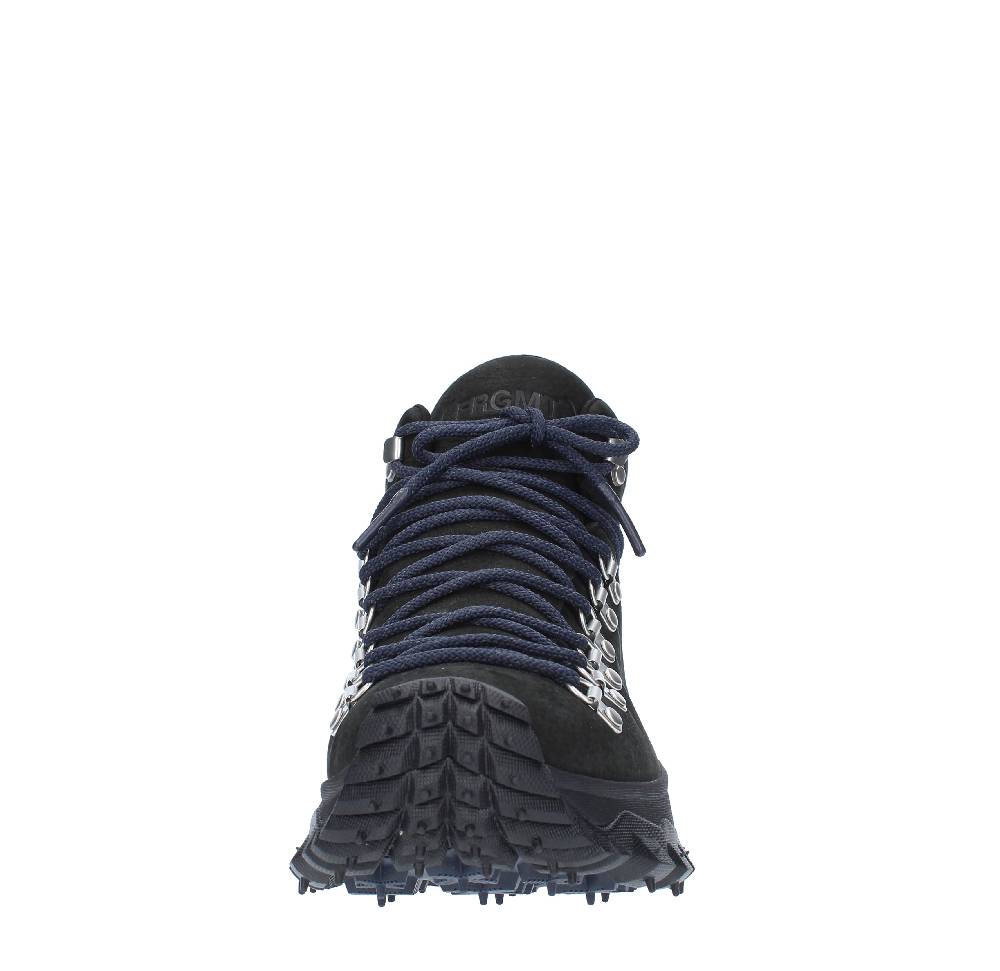 MONCLER Scarponcini in camoscio e pelle Vendita calda