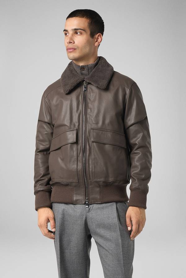Pal Zileri Bomber in pelle modello Aviator Online