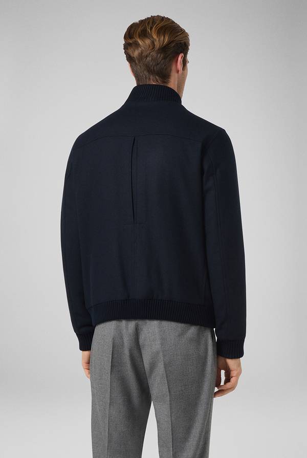 Pal Zileri Blouson in lana blu navy Offerte