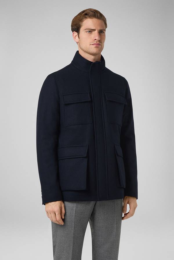 Pal Zileri Field Jacket in lana tecnica resistente all'acqua Vendita Calda