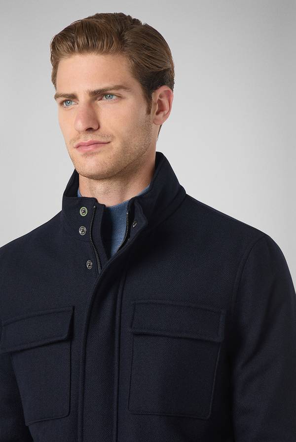 Pal Zileri Field Jacket in lana tecnica resistente all'acqua Vendita Calda