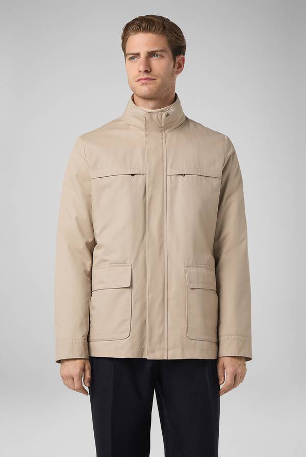 Pal Zileri Oyster Field Jacket in cotone tecnico idro repellente Saldi Di Fabbrica