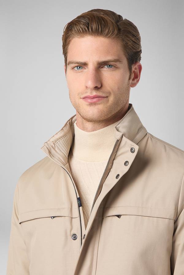 Pal Zileri Oyster Field Jacket in cotone tecnico idro repellente Saldi Di Fabbrica