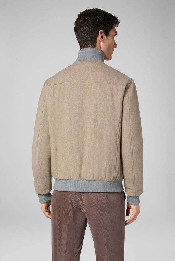 Pal Zileri Bomber in lana tecnica con finiture in maglia a contrasto Negozio