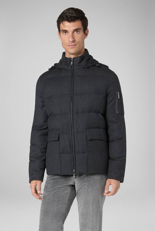 Pal Zileri Bomber in pura lana con cappuccio removibile 2025