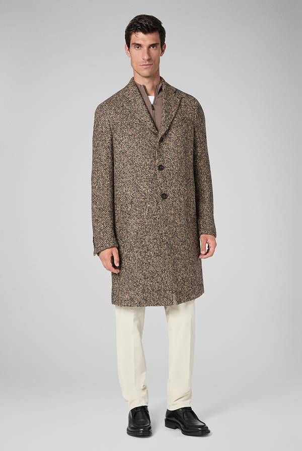 Pal Zileri Cappotto in bouclè, seta e mohair Nuovo