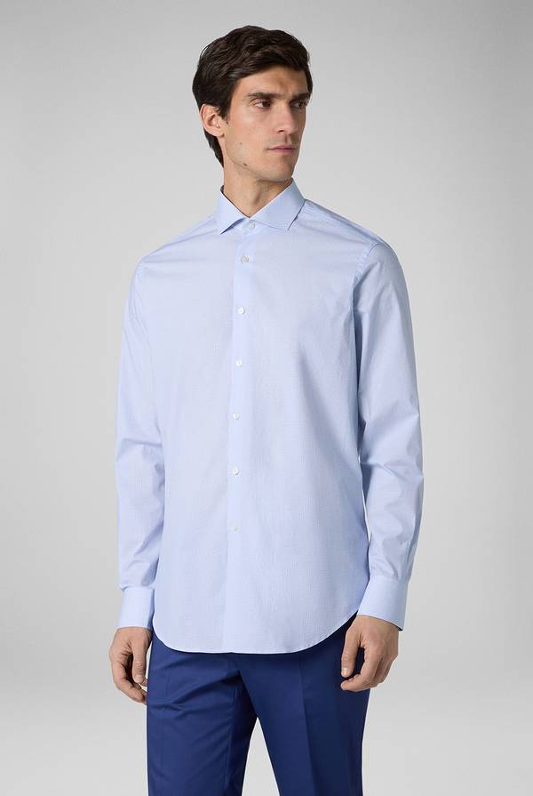 Pal Zileri Camicia collo Torino azzurra Vendita Economica