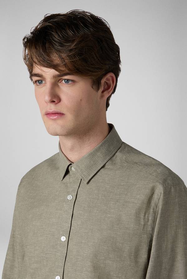 Pal Zileri Camicia in lino e cotone Moda