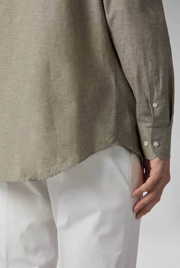Pal Zileri Camicia in lino e cotone Moda