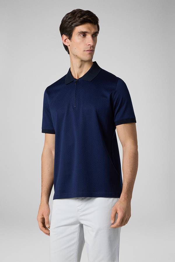 Pal Zileri Polo a zip in cotone mercerizzato Italy