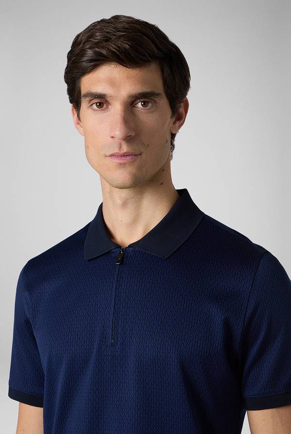 Pal Zileri Polo a zip in cotone mercerizzato Italy