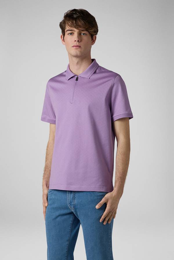 Pal Zileri Polo con monogramma allover Italia