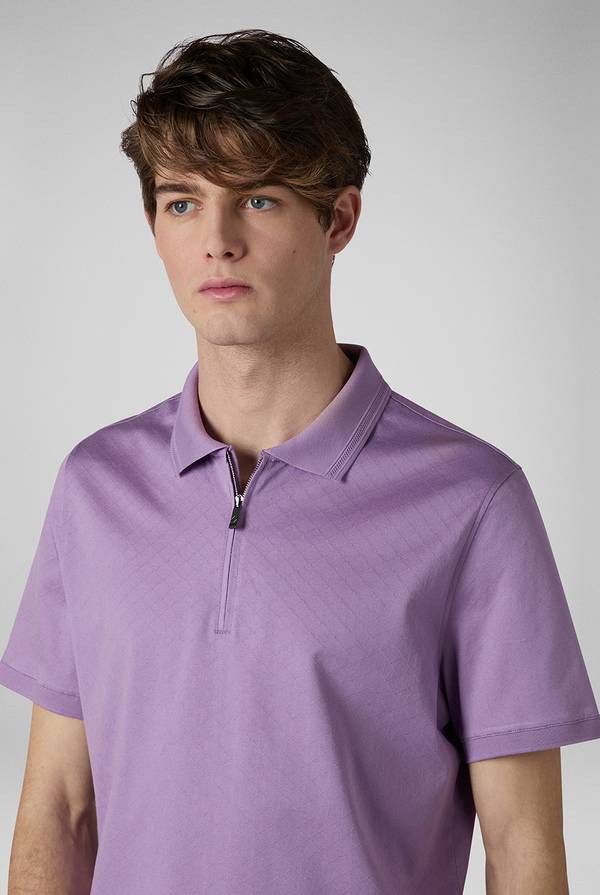 Pal Zileri Polo con monogramma allover Italia