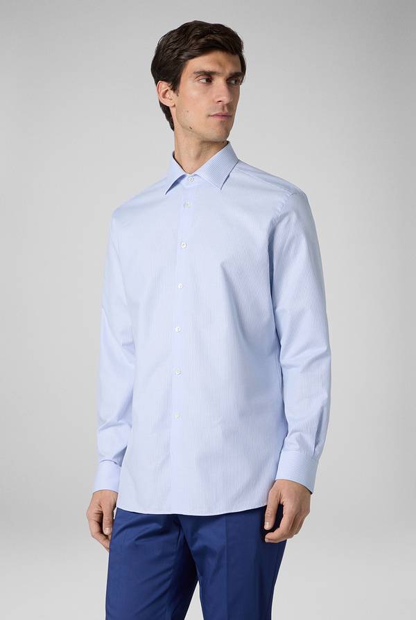 Pal Zileri Camicia in puro cotone jacquard Vendita