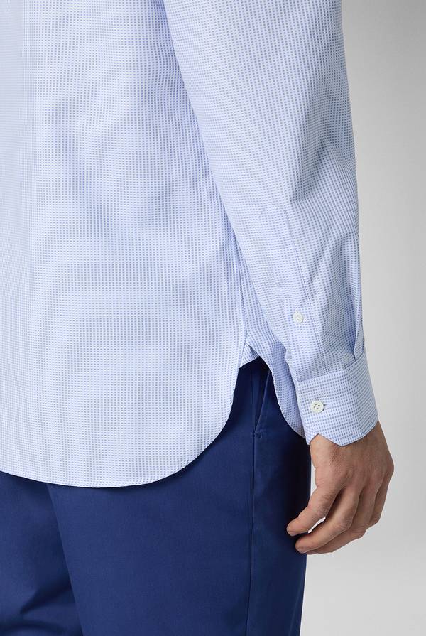 Pal Zileri Camicia in puro cotone jacquard Vendita