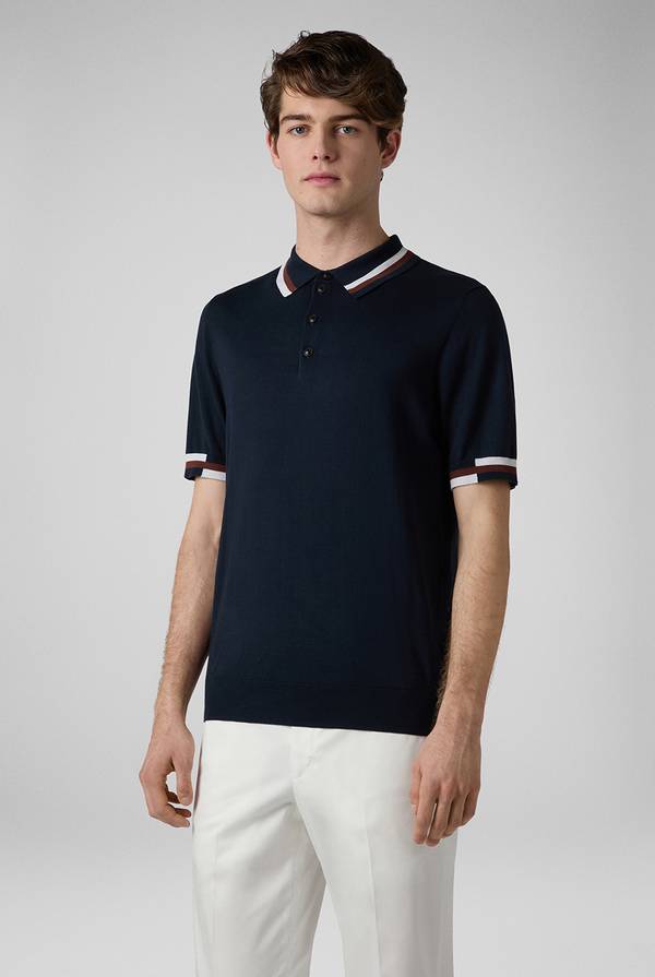 Pal Zileri Polo in maglia con dettagli a contrasto Spedizione Gratuita