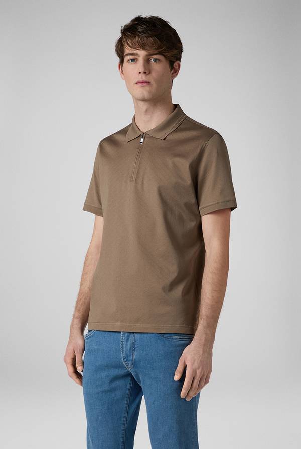 Pal Zileri Polo con monogramma allover Pezzi Unici