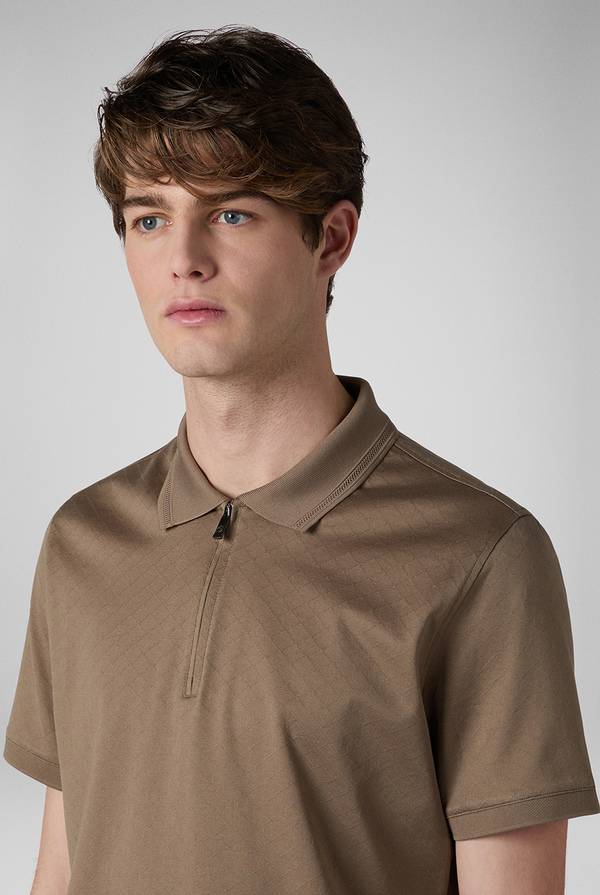 Pal Zileri Polo con monogramma allover Pezzi Unici