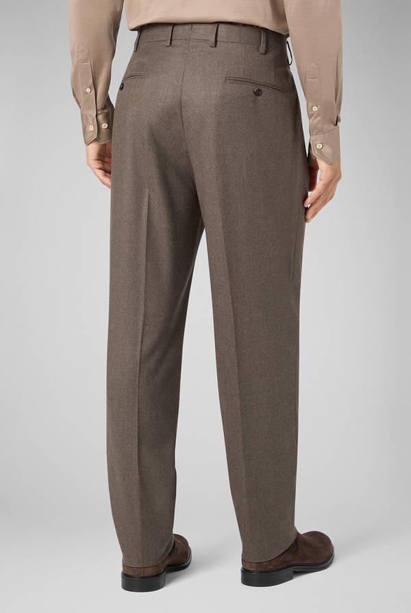 Pal Zileri Pantaloni doppia pince in pura lana Vendite Flash