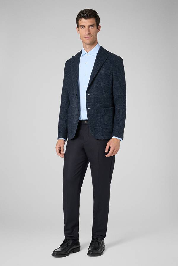Pal Zileri Pantaloni in lana stretch con banda elastica In Saldo