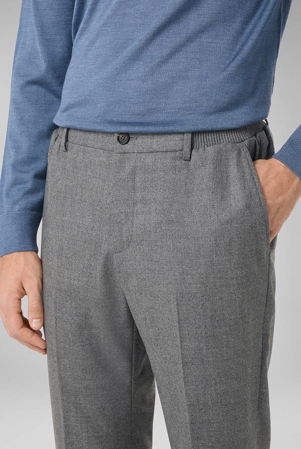 Pal Zileri Pantaloni in lana stretch con banda elastica Nuova