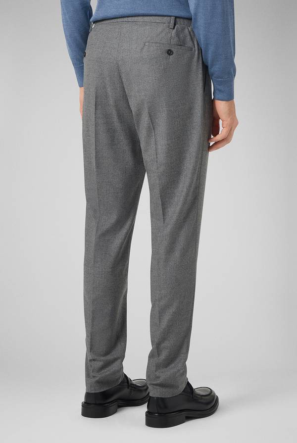 Pal Zileri Pantaloni in lana stretch con banda elastica Nuova