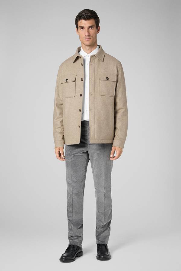 Pal Zileri Pantaloni in velluto corduroy e lana Italy