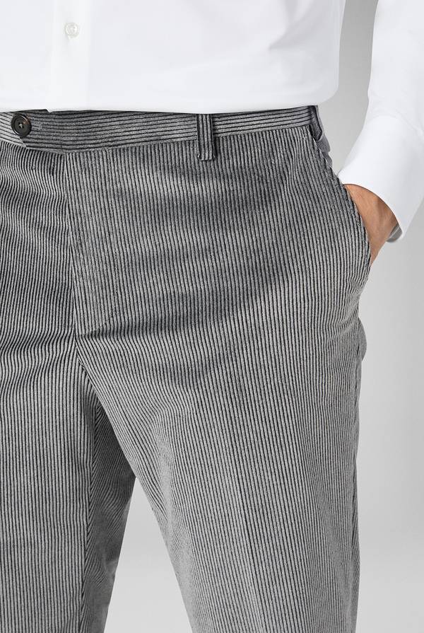 Pal Zileri Pantaloni in velluto corduroy e lana Italy