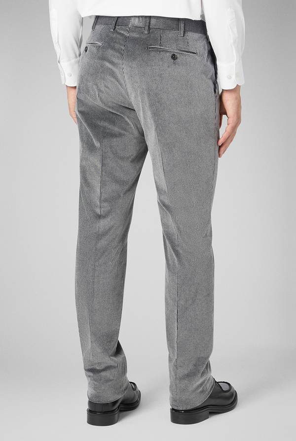 Pal Zileri Pantaloni in velluto corduroy e lana Italy