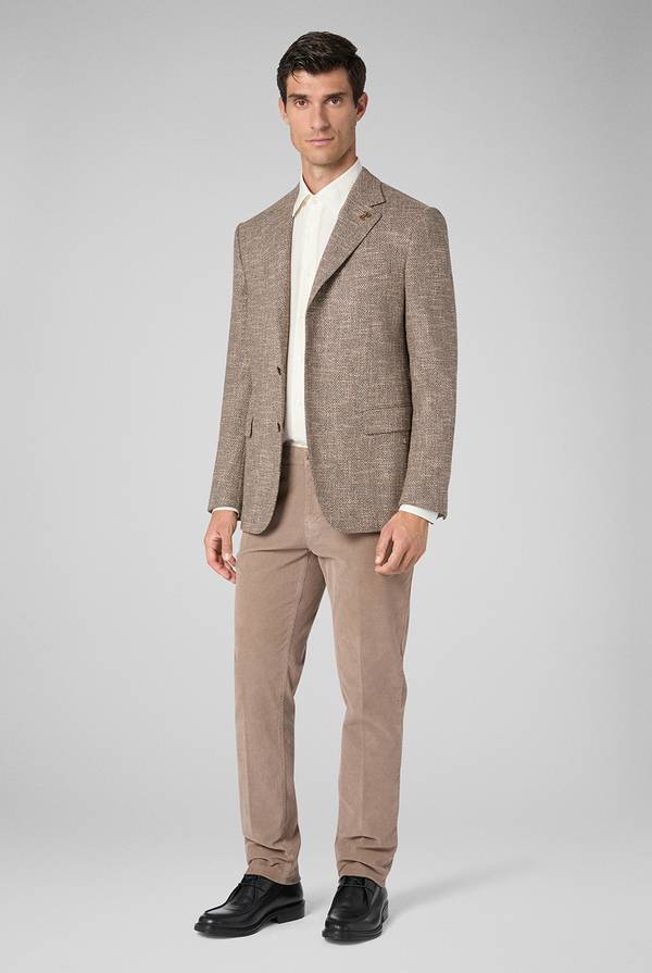 Pal Zileri Pantaloni chino tinti in capo in cotone corduroy Qualità