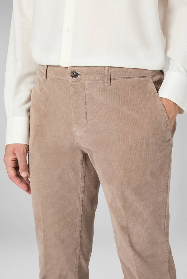 Pal Zileri Pantaloni chino tinti in capo in cotone corduroy Qualità