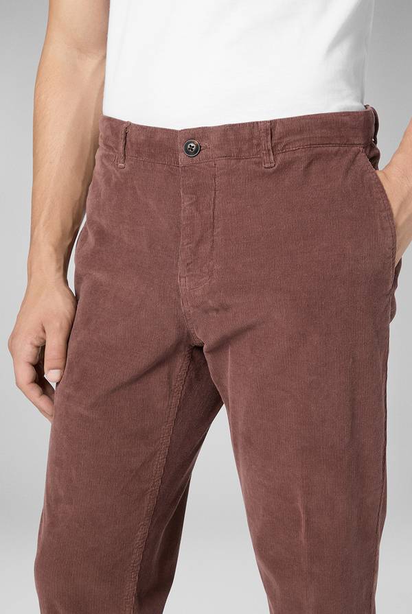 Pal Zileri Pantaloni chino tinti in capo in cotone corduroy Vendita