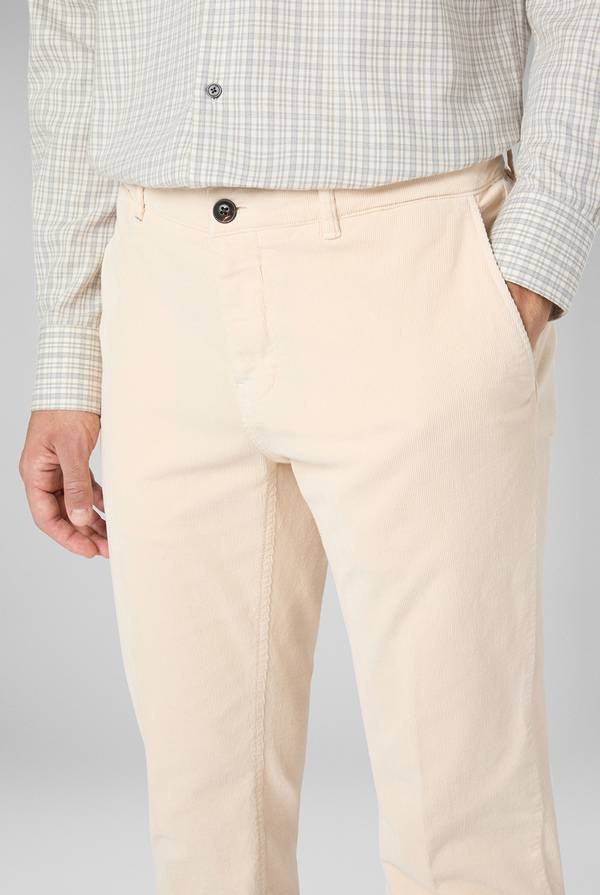 Pal Zileri Pantaloni chino tinti in capo in cotone corduroy Spedizione Gratuita