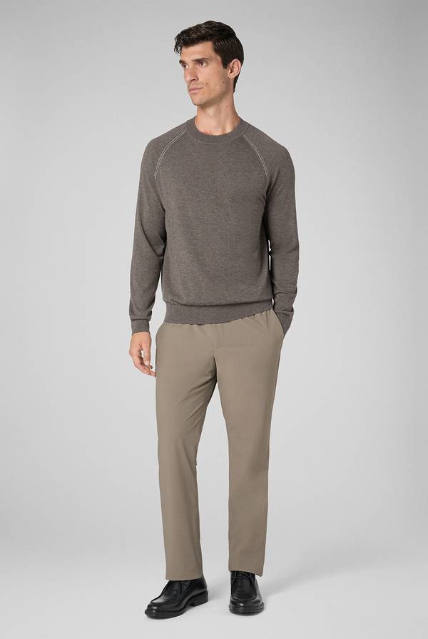 Pal Zileri Pantaloni in pura lana con coulisse regolabile Promozione Limitata