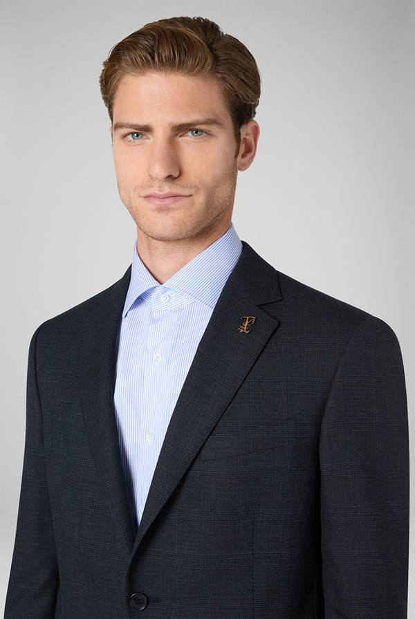 Pal Zileri Abito Palladio in lana stretch con motivo Principe di Galles Flash Sale