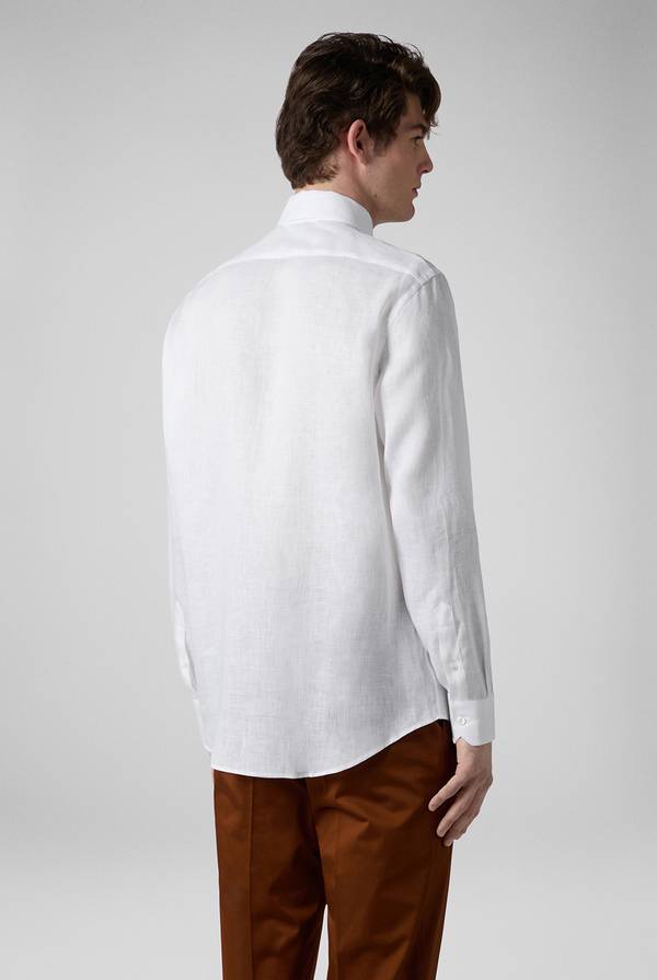 Pal Zileri Camicia in lino bianca Italia