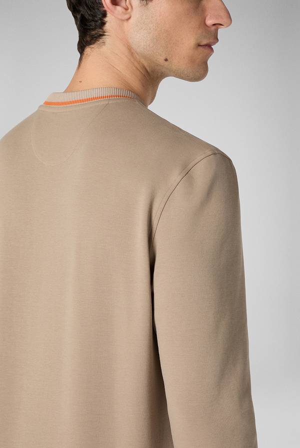Pal Zileri Felpa in cotone stretch con logo Spedizione Gratuita