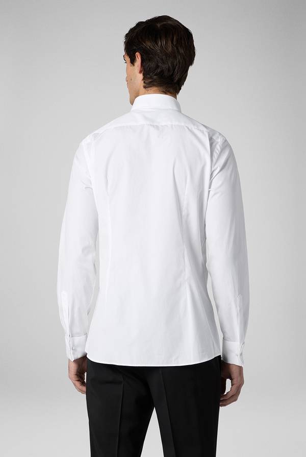 Pal Zileri Camicia Cerimonia bianca con collo smoking Promozione